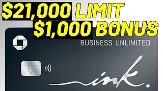 Карта Chase Ink Business Unlimited на 21 000 долларов США с бонусом в 1000 долларов США (Моя исто...