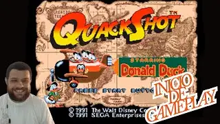 QUACKSHOT ESTRELANDO PATO DONALD (MEGA DRIVE) - INICIO DE GAMEPLAY