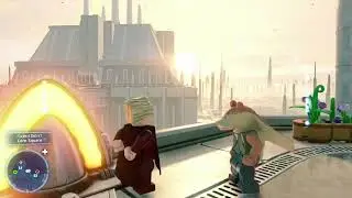 What Does EMPEROR PALPATINE say to JAR JAR BINKS when you play on LEGO STAR WARS THE SKYWALKER SAGA?