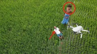 Village Drone Prank 😂 || Dron short || Dron short Reaction