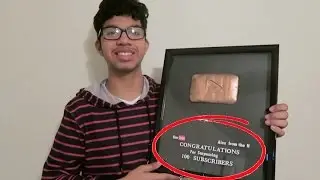 My NEW 100 SUBSCRIBER PLAY BUTTON!