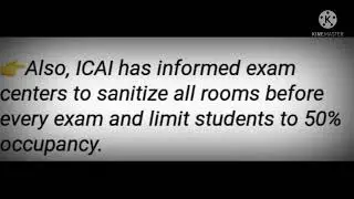 CA JULY EXAM 21 RULES FOR STUDENTS