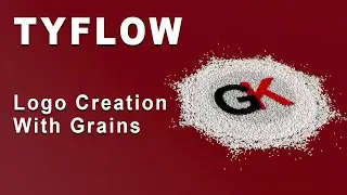 3ds Max:Creating Logo With Grains | TyFlow