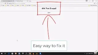 Solving 404 Not Found Error on Google Chrome