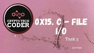 0x15. C - File I/O | TASK 3|  program that copies the content of a file to another file | 