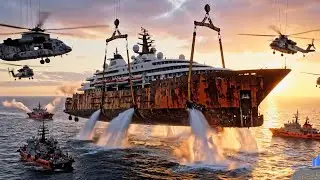 Legend Beneath the Ocean | RESTORATION OF LUXURY AZZAM YACHT Discovered on the Sea Bed