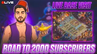 CLASH OF CLANS LIVE |  BASE VISIT & PRO ATTACKS WITH VILLAINZOD #coc #live