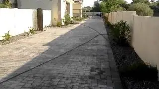Paver Stripping Paver Driveway in Scottsdale Arizona by PaveCleaner.com