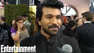 Golden Globes 2023 Red Carpet Interview with Ram Charan | Entertainment Weekly