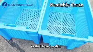 plastic Nestable storage crate