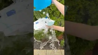 Ice Bucket Challenge With a Dragon Puppet! 🥶🧊 #ice #challenge #fyp #dragonpuppet #unique #cool