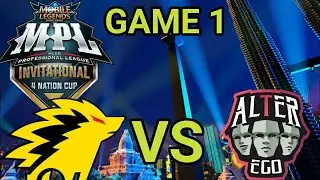 ONIC VS ALTER EGO GAME 1 LOWER BRACKET MPL CHAMPION INVITATIONAL 4 NATION CUP  || MPL IINVITATIONAL