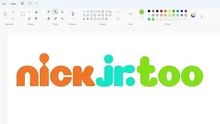 How to draw the Nick Jr. Too logo using MS Paint | How to draw on your computer