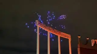 Drone Show after the Royals game 04/30/2022 #drones #swarmrobots #robotics