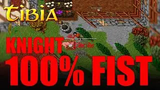 KNIGHT 100% FIST FIGHTING - TIBIA #tibia
