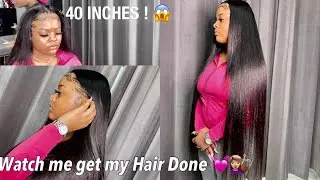 40 INCH HAIR !!😱|Watch me get my Hair done 💇🏽&zwj;♀️💓| ASTERIA HAIR