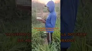 Vaqueiro quebra gaiola de curiozeiro, em sua opini&atilde;o, ele agiu certo ou errado? #curiozeiros #curi&oacute;