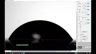 how to measure the contact angle and which values are the result