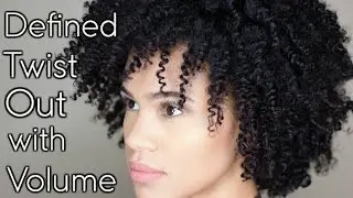 Natural Hair:  Defined Two Strand Twist Out w/ Volume