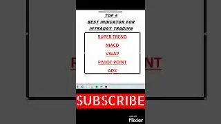 Top 5 indicator for intraday trading #indicators #intradaytrading #stockmarket #trading