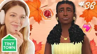 building a TINY BOHO TWO STORY in the sims 4 | Tiny Town Yellow #36