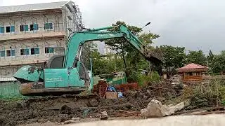 AX 140 Sotiriadis Construction And Mining Company Based In Greece  dozer stuck in mud Car HO