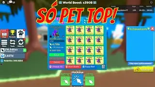 Craftei os pets Secretos Golden mais fortes do Clicker Simulator - UPDATE 23 - #roblox