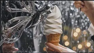 Insect Ice Cream Machine in Rain | Realistic Swirl ASMR Satisfying Video