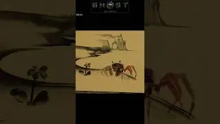 Ghost of Yōtei - Sumi-e-Gem&auml;lde 🖼️ - Vorsichtige Zangen 🦀 #shorts