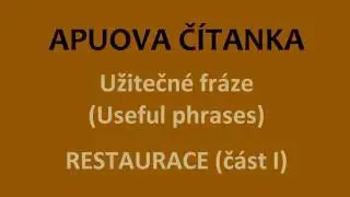 Restaurant - czech useful phrases | Czech pronunciation