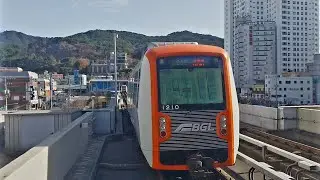 [부산김해경전철] 사상발 가야대행 #BGL1107 1x10편성 전동열차 사상역 접근/도착