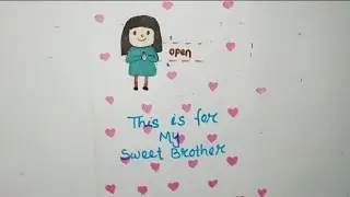 Happy Rakhsyabandhan card / Made for your brother ✨/ card creation easy 🪜