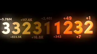 0 To 40.35 Million In Septenary With Sound Effects