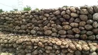 STONE CRATE WALL