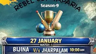 🔴LIVE :- BIJINA VS JHARPALAM // REBEL CUP TAPARIA SEASON - 9