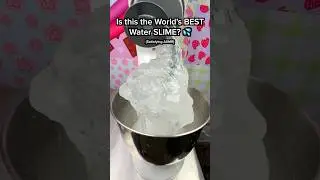 The BEST Water Slime Recipe! 💦 DIY Glue + Water = SLIME! 😳