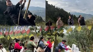 Chiso chiso ma Nagarkot Tira 🎉 staycation with the Gang #tibetanvlogger #gorshey #staycation🫶🫶🫶