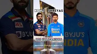 Virat kohli vs Shreyas iyer ODI Stats Comparison🥶🥶 #cricket #comparison #viratkohli