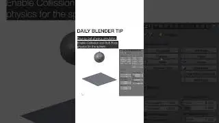 Blender Trick: Bouncy Ball Physics in Seconds #blender #blender3d #blendershorts #013