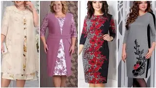 Stylish French Venice Lace & Chiffon Plus Size Formal Sheath Dress 2023
