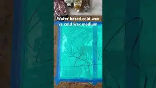 Exploring  the difference between water-based coldwax & acrylics and cold wax medium & oils #acrylic