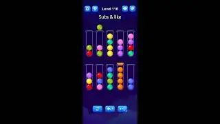 LIVE ball Sort color puzzle level 111 & 9999 👵☠