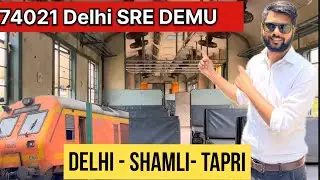 74021 DELHI SAHARANPUR DEMU Train Journey from Baraut to Tapri (All stations covered)
