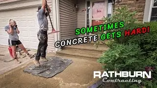 Stamped Concrete Steps..It's not always easy!