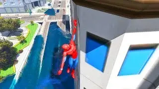 Spiderman Parkour Ragdolls | GTA 5 Water | Jumps/Fails #10 | Rag Euphoria