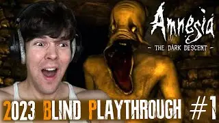 HORROR CLASSICS! BLIND PLAYTHROUGH! - Amnesia: The Dark Descend Full Gameplay Playthrough PART 1
