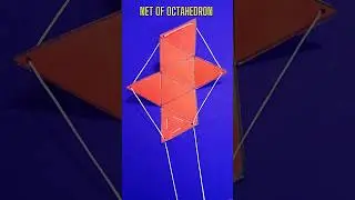 Net of an Octahedron - Pull Up Nets - Math 🧑&zwj;🏫 | #shortvideo #maths #octahedron