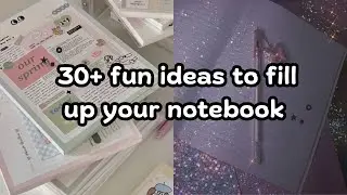 Aesthetic Things To Do In Notebook/Journal ✨📑🎀 | Empty Notebook Ideas |