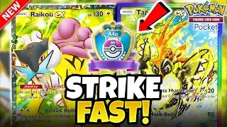 [INSANE] I GOT TIRED OF SUICUNE SO I USED Raikou TO DESTROY RANKED! | Pokemon TCG Pocket