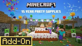 15 Year Party Supplies | FREE Minecraft Marketplace Addon | Showcase